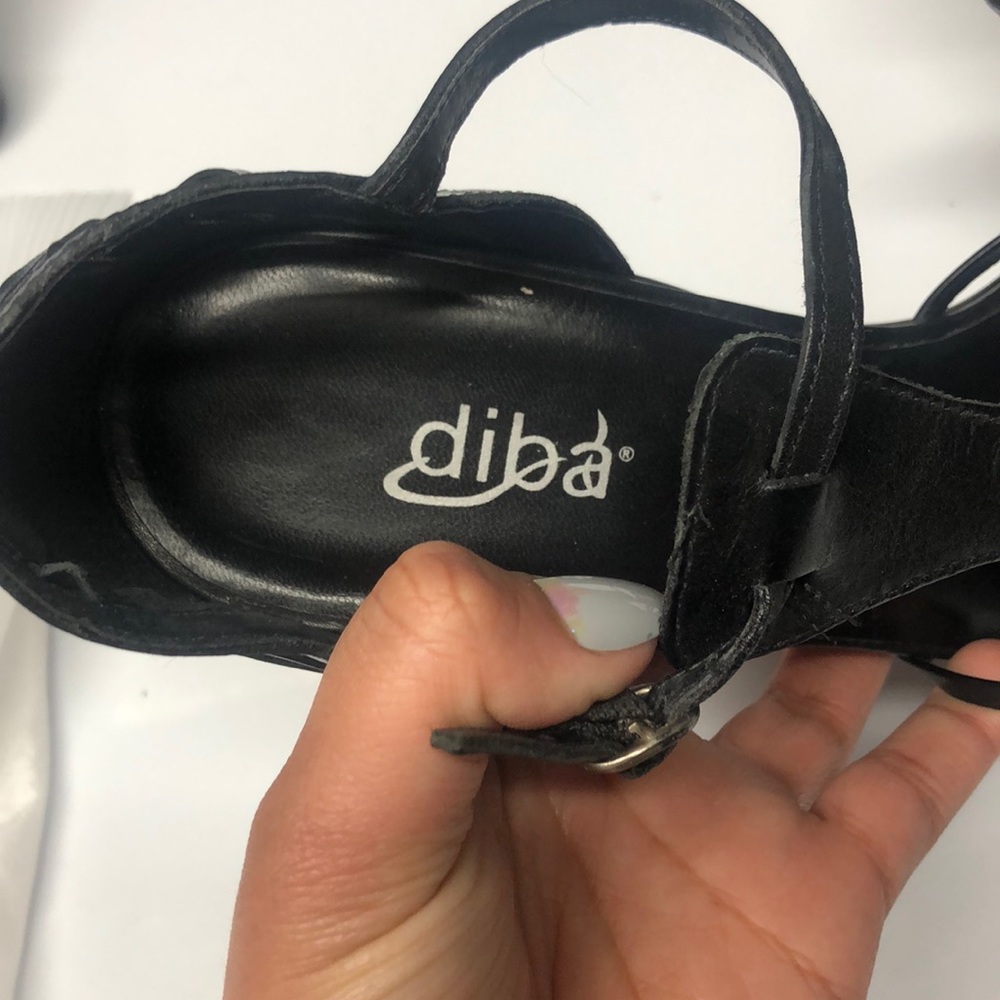 Diba Black Strappy Heels - Picture 5 of 6